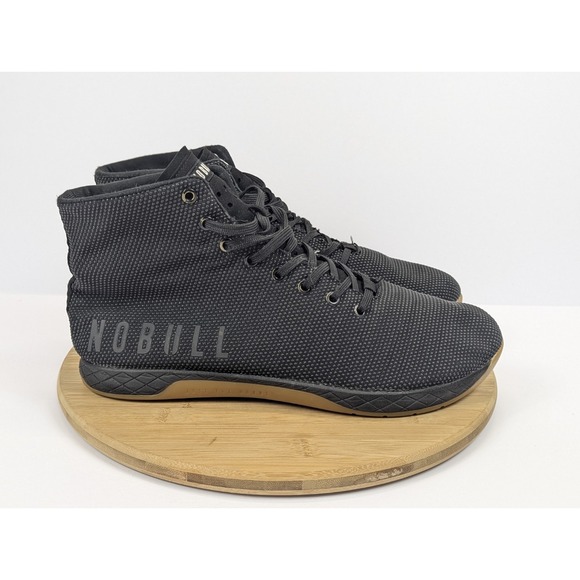 Nobull Outwork High Top Shoes Mens 12.5 Black Gum Gym Workout Athletic Sneakers - Picture 2 of 11